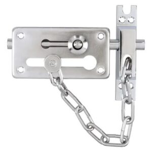 Pasador de sobreponer de cadena níquel satinado