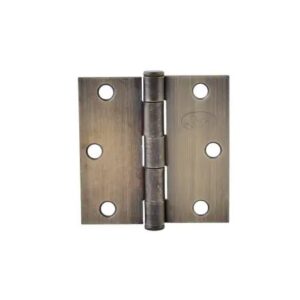 Bisagra cuadrada perno sueltode acero latón antiguo 3.5" x 3.5"