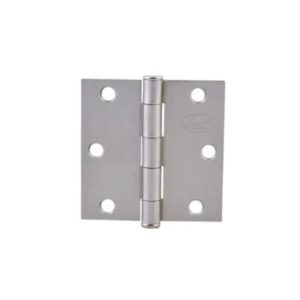 Bisagra cuadrada perno sueltode acero níquel satinado 4" x 4"