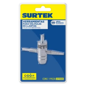 Herramienta para montaje y desmontaje alma de válvulas de llantas