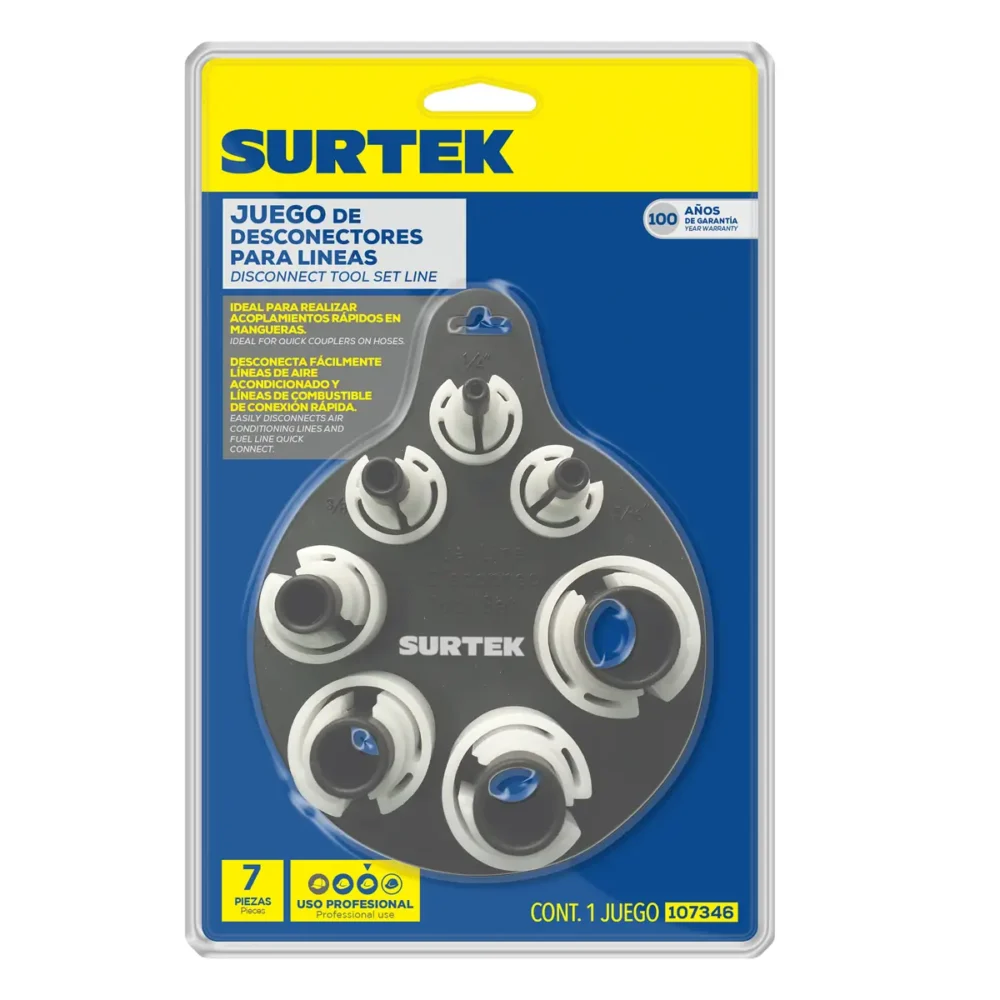 Juego de desconectores para líneas de combustible, 7 piezas