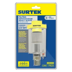 Filtro separador agua y aceite 1/4" NPT