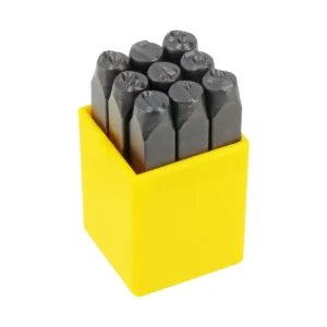 Juego de números del "0" al "9" de golpe 8 mm, 9 piezas