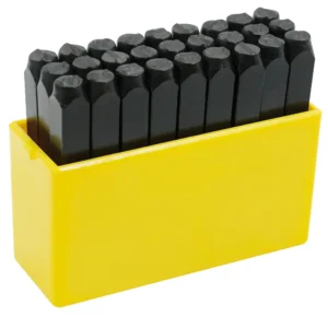 Juego de letras de la "A" a la "Z" de golpe 5 mm, 27 piezas