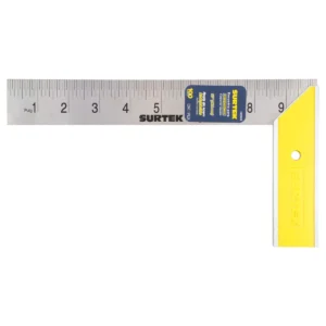 Escuadra de carpintero con mango plástico 10"