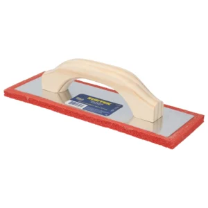 Flota de esponja acabado áspero con mango de madera 12" x 4" x 1/2"
