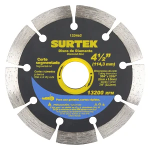 Disco de diamante segmentado,4-1/2"