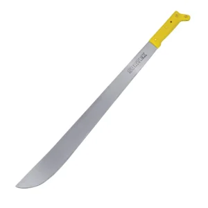 Machete laminado con mango amarillo recto 20"