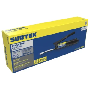 Inyector de grasa a dos manos reforzado de 400 g, 8500 PSI