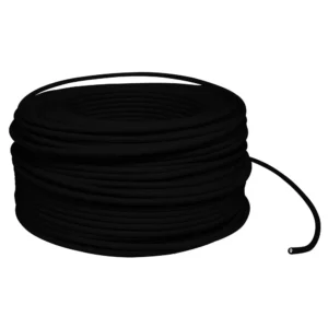 Cable eléctrico THW calibre 12, 100 m color negro, 2500 W