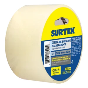 Cinta transparente hot melt para empacar, 48 mm x 40 m