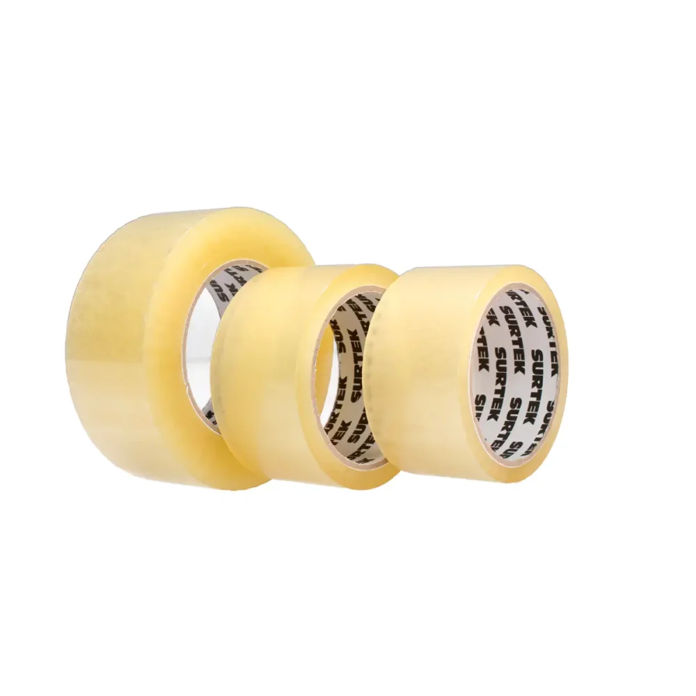 Cinta transparente de acrílico para empacar, 48mm x 40 m