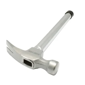 Martillo de uña recta con mango tubular 13", 16 oz