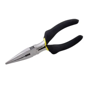 Pinza para electricista con mango rubber grip de 6" punta larga