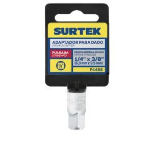 Adaptador para dado cuadro de1/4" hembra a 3/8" macho