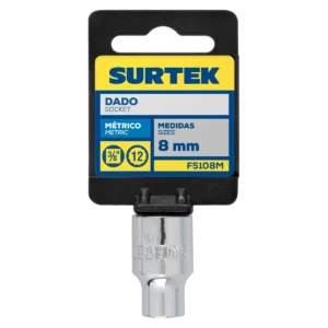 Dado cuadro de 3/8", 12 puntas, métrico, 8 mm