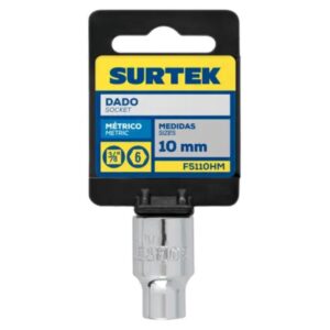 Dado cuadro de 3/8", 6 puntas, métrico, 10 mm