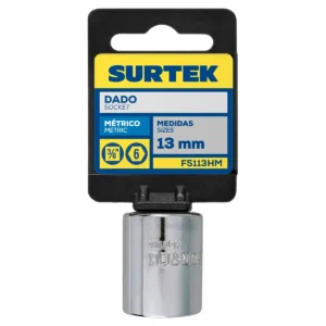 Dado cuadro de 3/8", 6 puntas, métrico, 13 mm