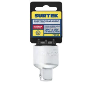 Adaptador para dado cuadro de3/4" hembra a 1/2" macho