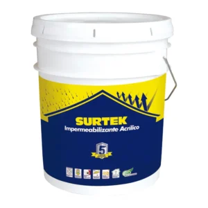 Cubeta de impermeabilizante 19 Lt color rojo óxido con protección de 5 años