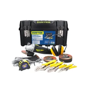 Juego combinado de herramienta con esmeriladora 19 piezas, con caja plástica