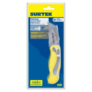 Navaja utilitaria abatible mango metálico, 6"