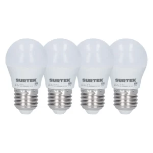 Paquete de 4 lámparas de LED tipo bulbo A19, 14 W luz de día