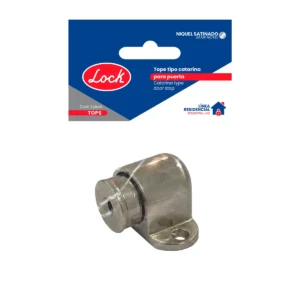 Tope magnético para puerta níquel satinado