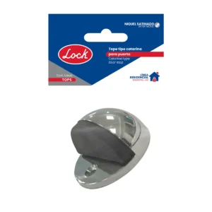 Tope tipo catarina para puerta níquel satinado