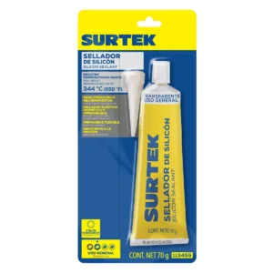 Silicón transparente en tubo, 85 gr