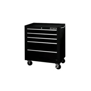 Gabinete móvil con 5 gavetas color negro 27"