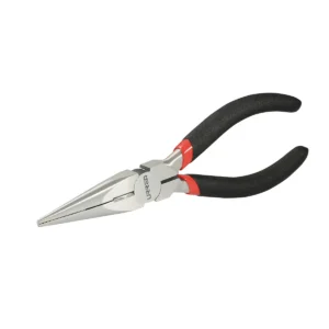 Pinza para electricista con mango rubber grip punta larga corte lateral de 6-3/4"