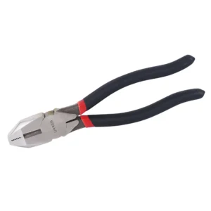 Pinza para electricista con mango rubber grip vinil corte lateral de 8-9/16"