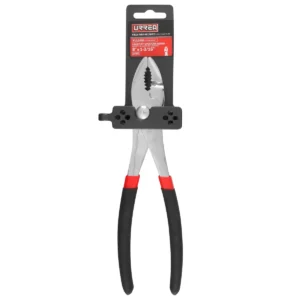 Pinza para mecánico con mango rubber grip y botón de ajuste de 8"