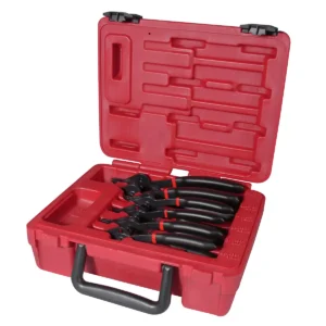 Juego de pinzas para anillos de retención, 6 piezas