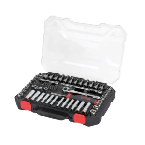 Juego de dados y accesorios cuadro de 1/4" combinado, 70 piezas