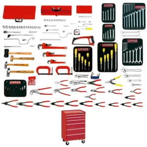 Juego intermedio industrial combinado 163 piezas, con gabinete EX27M6