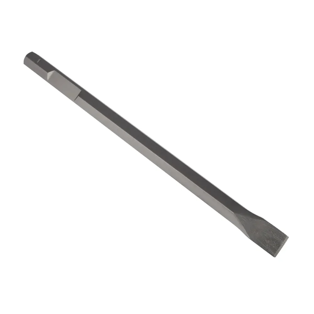 Cincel corta frío para martillos demoledores plano HEX 28 mm x 520 mm