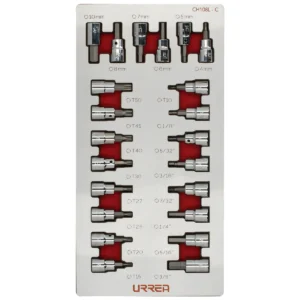 Juego de dados cuadro de 3/8"varias puntas 22 piezas, CH108L-C