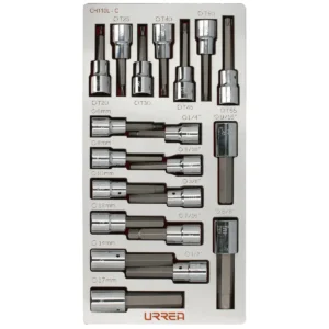 Juego de dados cuadro de 3/8"varias puntas 20 piezas, CH110L-C