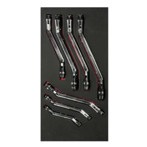 Juego de llaves de matraca acodadas métricas 7 piezas, CH113-C