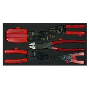 Juego de pinzas pela cable 5 piezas, charola CH130-C