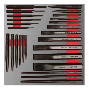 Juego de cinceles, puntos y botadores 26 piezas, CH211L-C