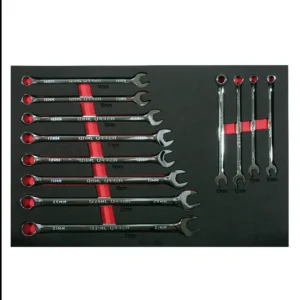 Juego de llaves combinadas extra largas métricas 12 piezas, CH316-C