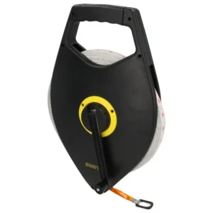 Cinta larga de fibra de vidrio, tipo cruceta, 100 m punta cónica