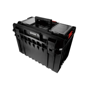 Caja portaherramientas plástica modular con compartimentos color negro 23" x 15" x 16"