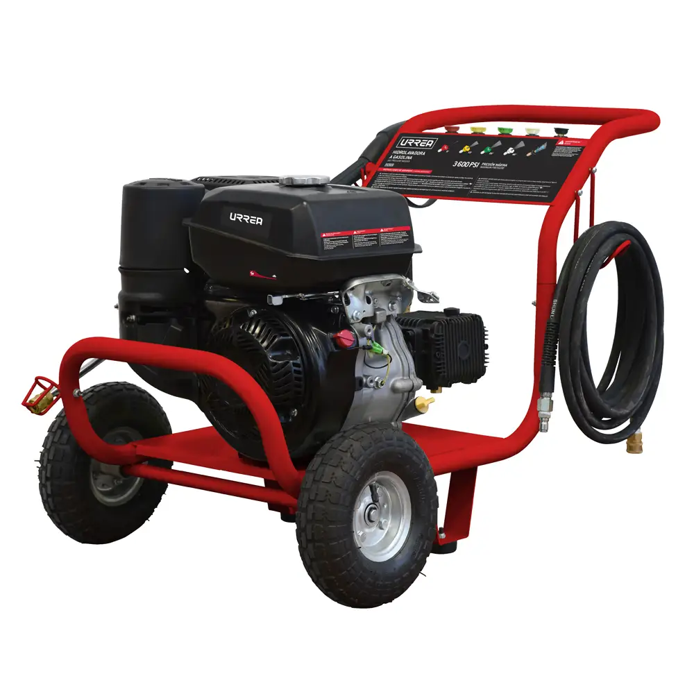 Hidrolavadora a gasolina 9.5 HP, 3600 PSI, 10.3 Lt por minuto