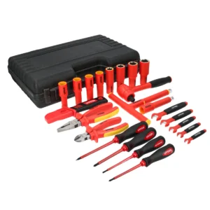 Juego combinado de herramientas para electricista de 1000V en pulgadas, 23 piezas