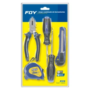 Juego combinado de herramienta con pinza de electricista, 5 piezas