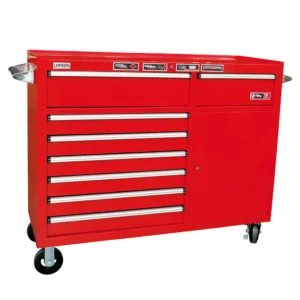 Gabinete móvil 8 gavetas color rojo serie M 56"